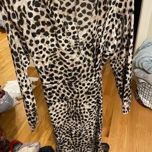 Like new maxi cheetah print dress